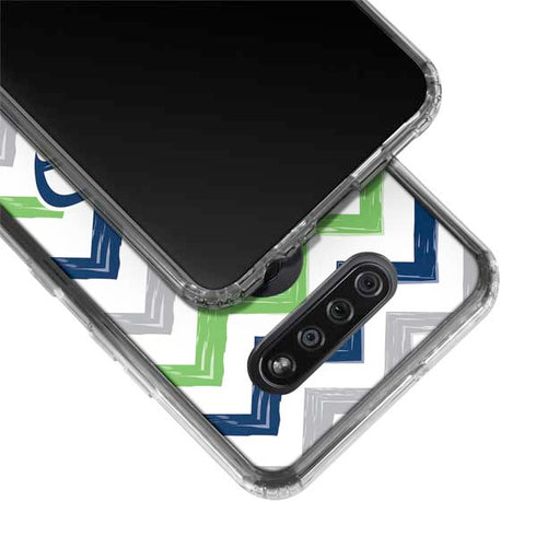 NFL Seattle Seahawks Chevron LG K51/Q51 Clear Case