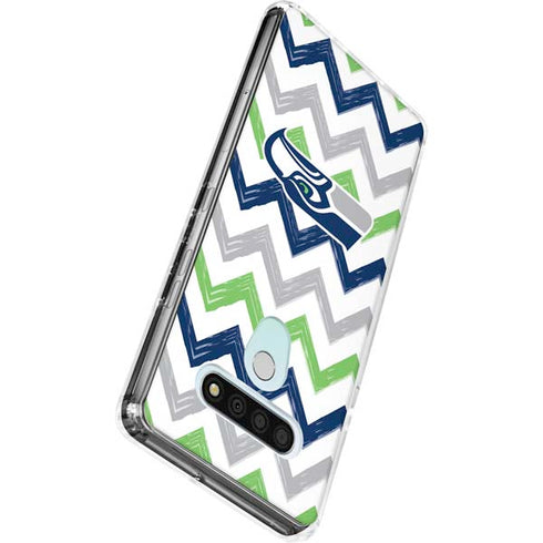 NFL Seattle Seahawks Chevron LG Stylo 6 Clear Case