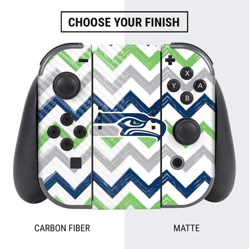 NFL Seattle Seahawks Chevron Nintendo Switch Bundle Skin