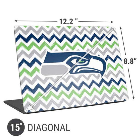 NFL Seattle Seahawks Chevron Universal Laptop 15in (12.2 x 8.8in) Skin