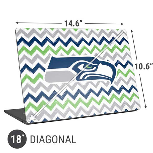 NFL Seattle Seahawks Chevron Universal Laptop 18in (14.6 x 10.6in) Skin