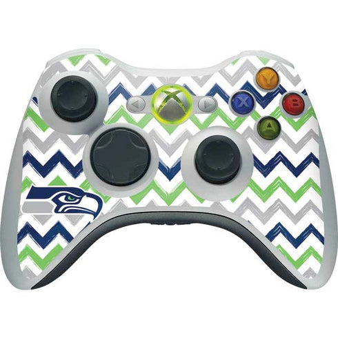 NFL Seattle Seahawks Chevron Xbox 360 Wireless Controller Skin