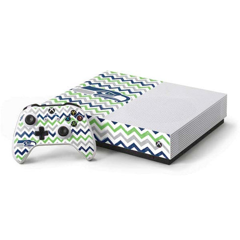 NFL Seattle Seahawks Chevron Xbox One S All-Digital Edition Bundle Skin