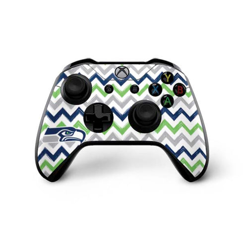 NFL Seattle Seahawks Chevron Xbox One X Controller Skin