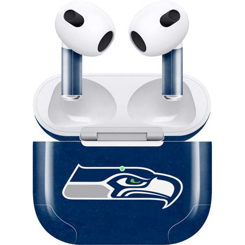 NFL Seattle Seahawks Distressed Apple AirPods (3rd Gen 2021) Skin