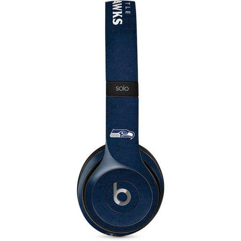 NFL Seattle Seahawks Distressed Beats Solo 2 Wired Skin