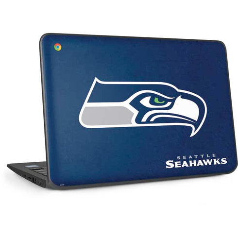 NFL Seattle Seahawks Distressed HP Chromebook Skin