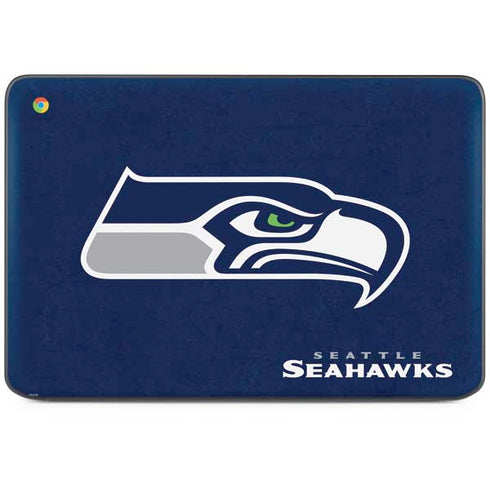 NFL Seattle Seahawks Distressed HP Chromebook Skin