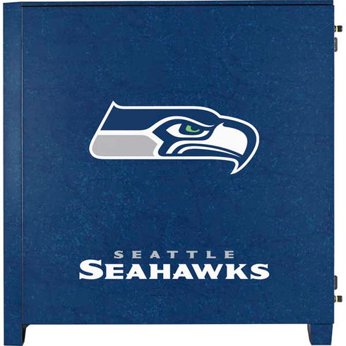 NFL Seattle Seahawks Distressed Corsair 4000D Tempered Glass Mid-Tower ATX Case Skin
