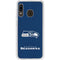 NFL Seattle Seahawks Distressed Galaxy A20 Clear Case