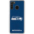 NFL Seattle Seahawks Distressed Galaxy A21 Clear Case