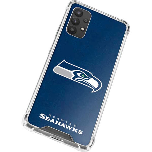 NFL Seattle Seahawks Distressed Galaxy A32 5G Clear Case