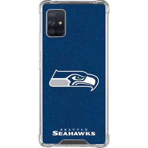 NFL Seattle Seahawks Distressed Galaxy A51 5G Clear Case
