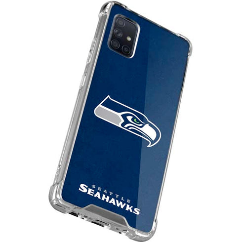 NFL Seattle Seahawks Distressed Galaxy A51 5G Clear Case