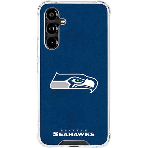NFL Seattle Seahawks Distressed Galaxy A54 5G Clear Case