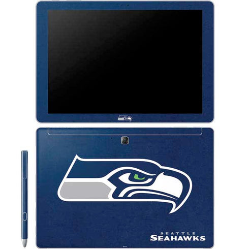 NFL Seattle Seahawks Distressed Galaxy Book 12in Skin