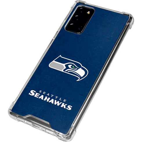 NFL Seattle Seahawks Distressed Galaxy Note20 5G Clear Case