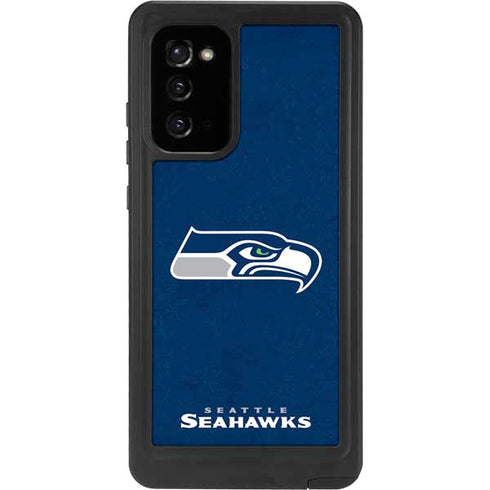 NFL Seattle Seahawks Distressed Galaxy Note20 5G Waterproof Case