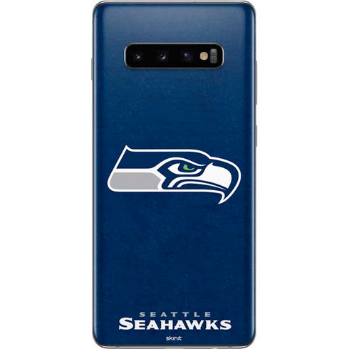 NFL Seattle Seahawks Distressed Galaxy S10 Plus Skin