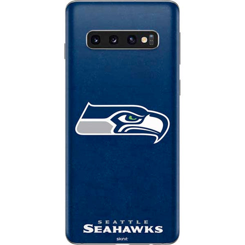 NFL Seattle Seahawks Distressed Galaxy S10 Skin
