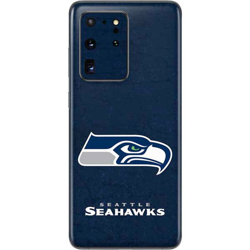 NFL Seattle Seahawks Distressed Galaxy S20 Ultra 5G Skin