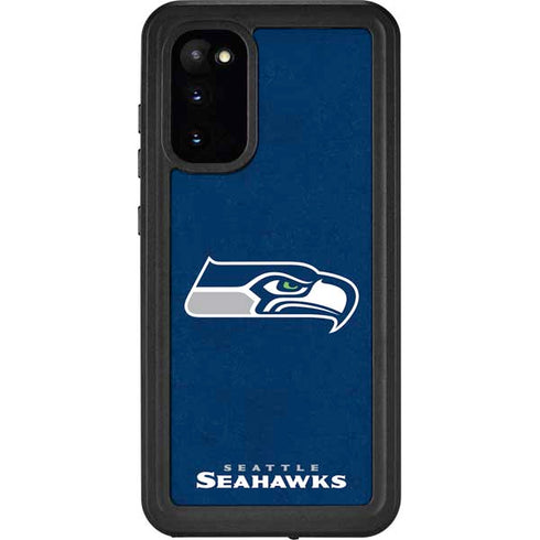 NFL Seattle Seahawks Distressed Galaxy S20 Waterproof Case