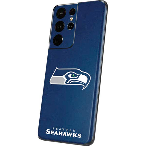 NFL Seattle Seahawks Distressed Galaxy S21 Ultra 5G Skin