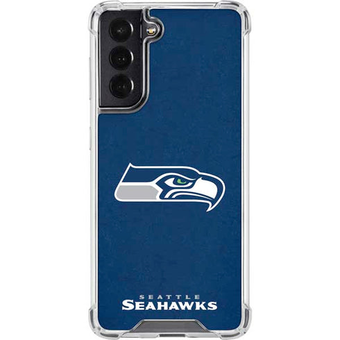NFL Seattle Seahawks Distressed Galaxy S22 Clear Case