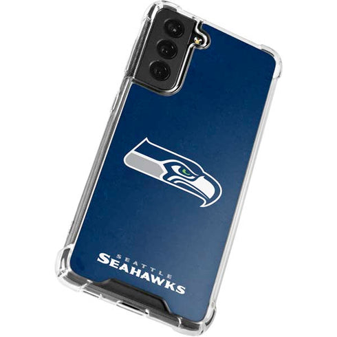 NFL Seattle Seahawks Distressed Galaxy S22 Plus Clear Case