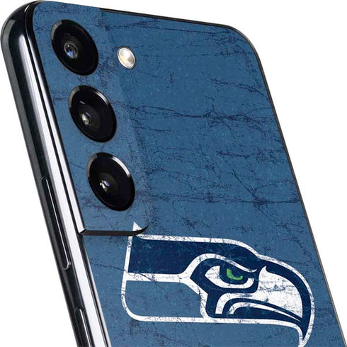 NFL Seattle Seahawks Distressed Galaxy S22 Skin