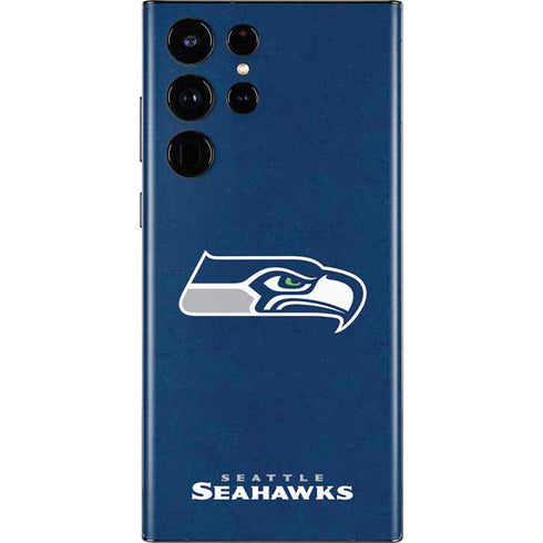 NFL Seattle Seahawks Distressed Galaxy S22 Ultra Skin