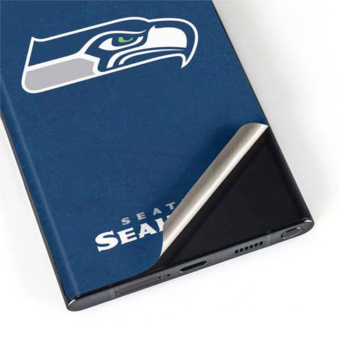 NFL Seattle Seahawks Distressed Galaxy S22 Ultra Skin