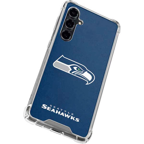 NFL Seattle Seahawks Distressed Galaxy S23 FE Clear Case