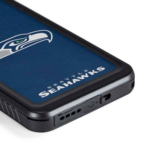 NFL Seattle Seahawks Distressed Galaxy S23 Plus Waterproof Case