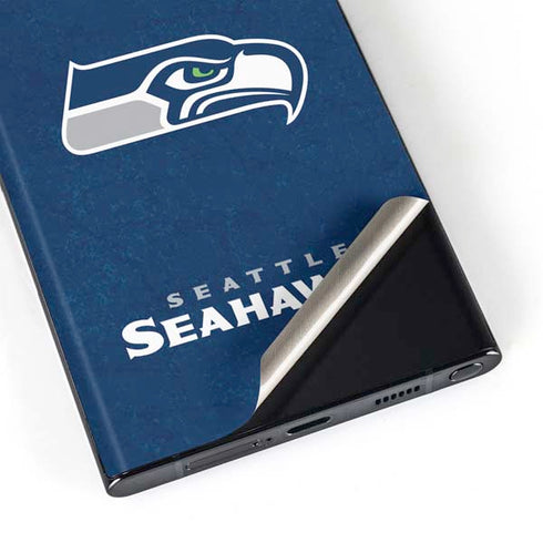 NFL Seattle Seahawks Distressed Galaxy S23 Ultra Skin