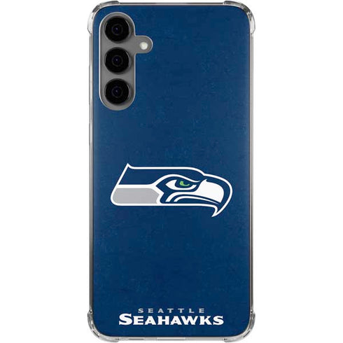 NFL Seattle Seahawks Distressed Galaxy S24 Plus Clear Case