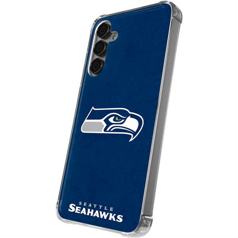 NFL Seattle Seahawks Distressed Galaxy S24 Plus Clear Case