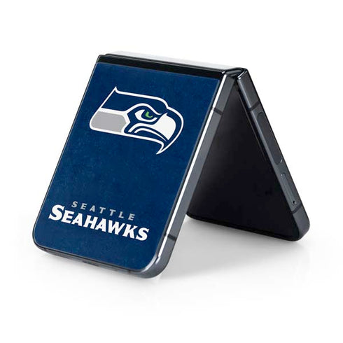 NFL Seattle Seahawks Distressed Galaxy Z Flip5 5G Skin