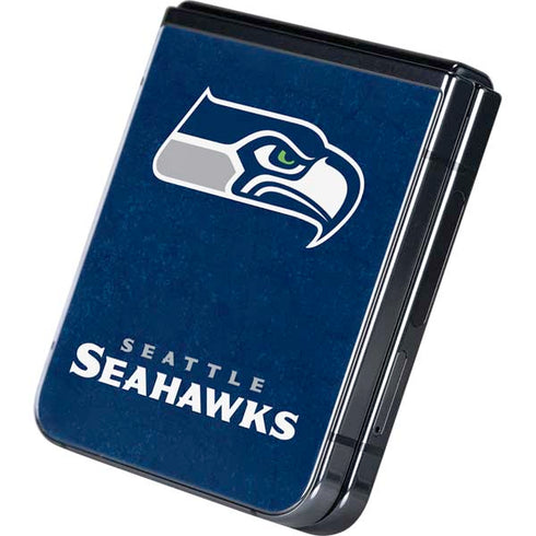 NFL Seattle Seahawks Distressed Galaxy Z Flip5 5G Skin