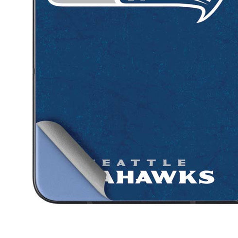 NFL Seattle Seahawks Distressed Galaxy Z Fold5 5G Skin