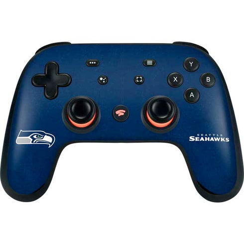 NFL Seattle Seahawks Distressed Google Stadia Controller Skin