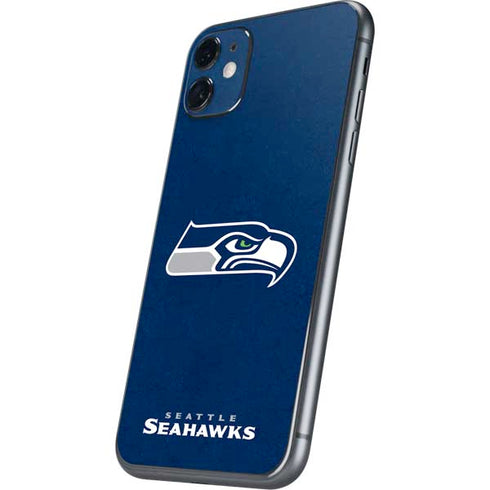 NFL Seattle Seahawks Distressed iPhone 11 Skin
