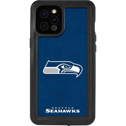 NFL Seattle Seahawks Distressed iPhone 12 Pro Max Waterproof Case