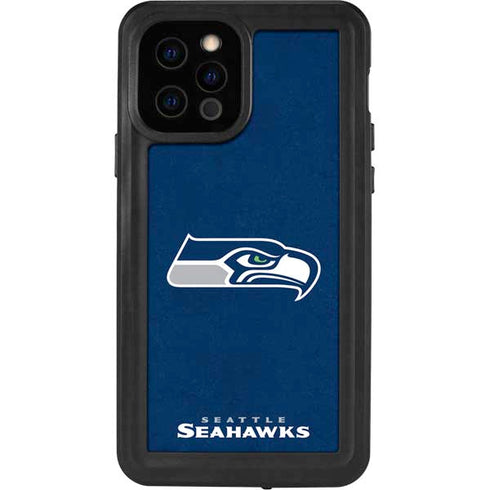 NFL Seattle Seahawks Distressed iPhone 12 Pro Waterproof Case