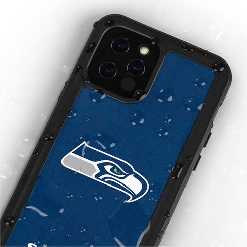 NFL Seattle Seahawks Distressed iPhone 12 Pro Waterproof Case
