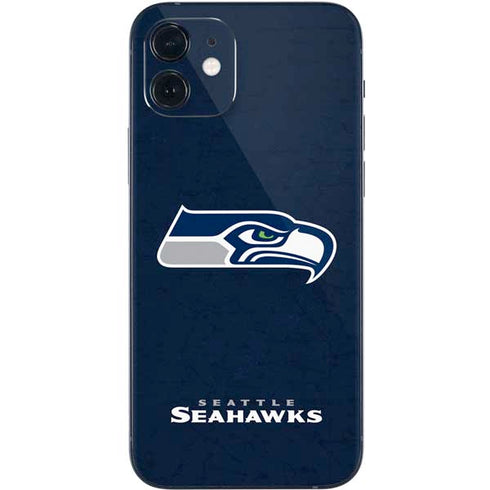 NFL Seattle Seahawks Distressed iPhone 12 Skin