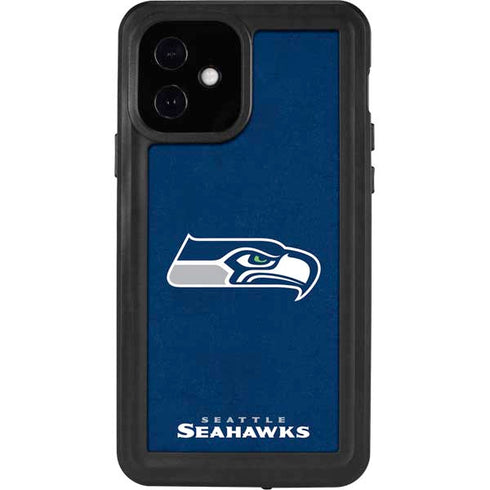 NFL Seattle Seahawks Distressed iPhone 12 Waterproof Case