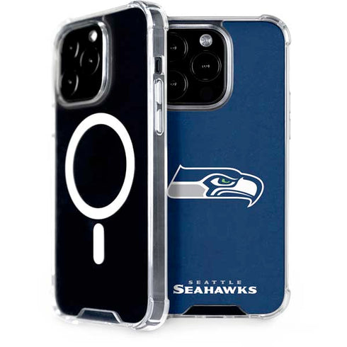 NFL Seattle Seahawks Distressed iPhone 13 Pro MagSafe Case