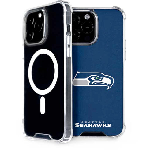 NFL Seattle Seahawks Distressed iPhone 13 Pro Max MagSafe Case