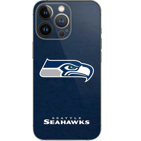 NFL Seattle Seahawks Distressed iPhone 13 Pro Skin